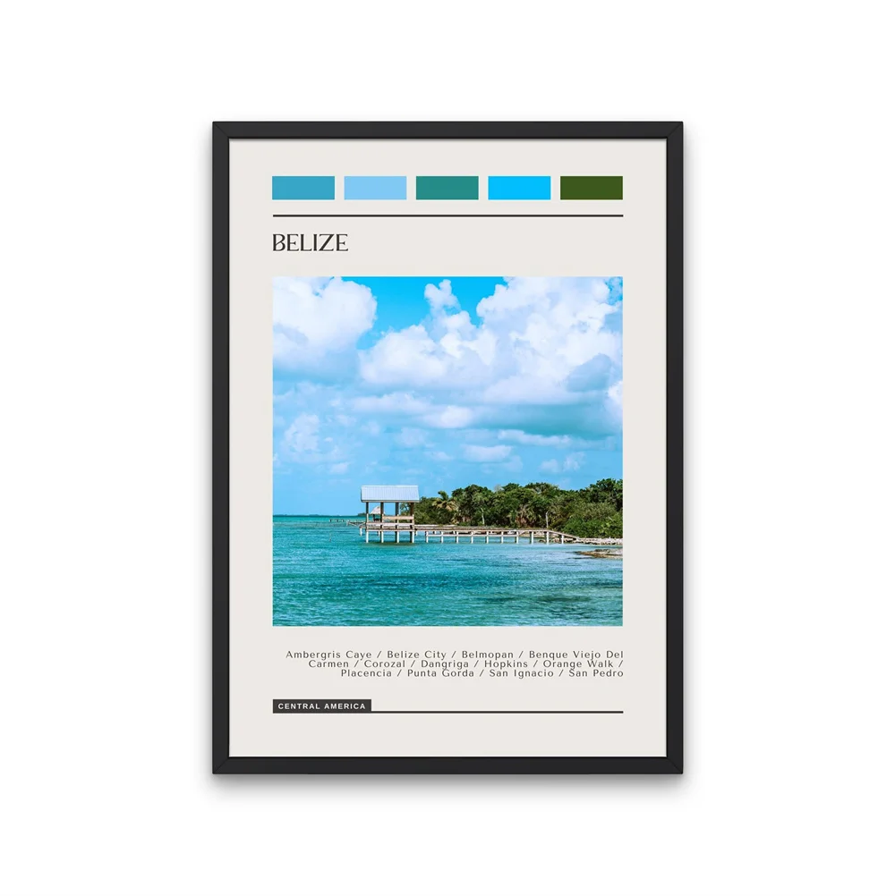 Americas Oceania Canada Australia Landscape Poster Abstract Art Canvas Painting Room Home Living Room Decoration