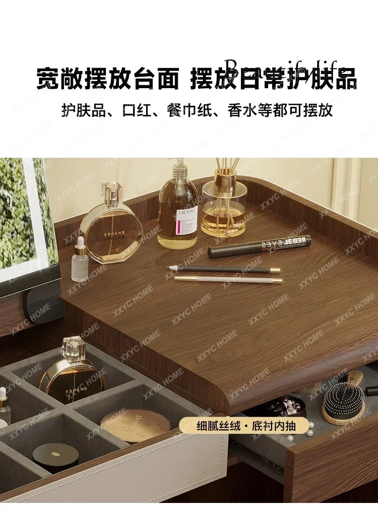 

X35 Medieval Solid Wood Dresser Bedroom Household Small Apartment Simple Makeup Table