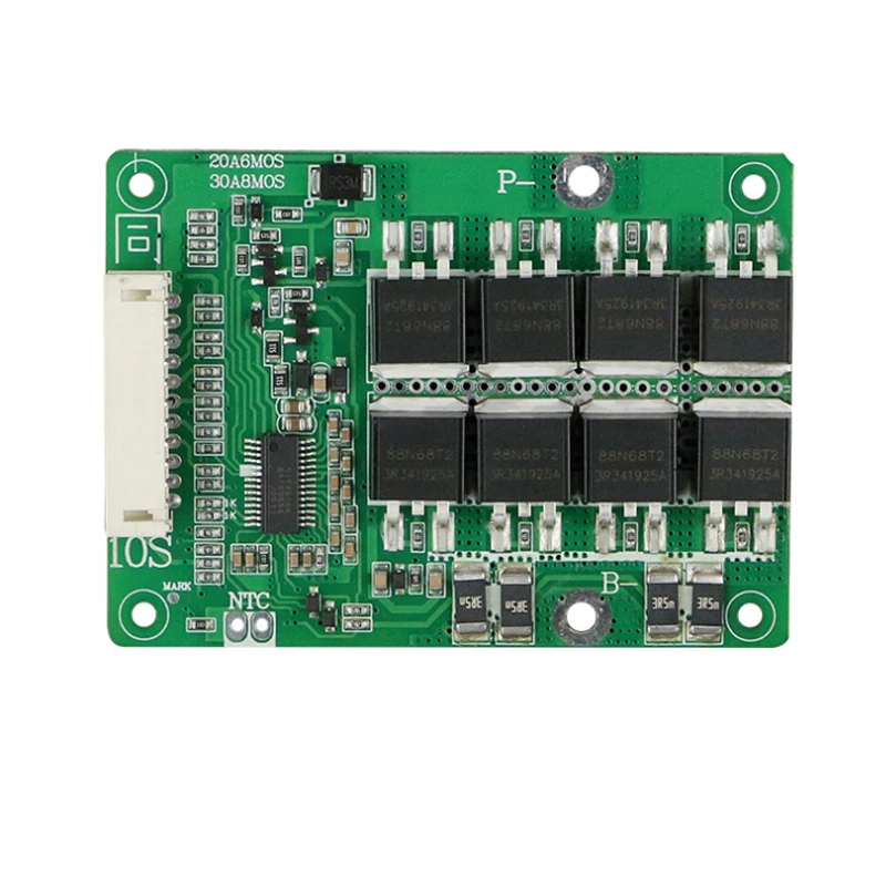 Imagem -06 - Bms 10s 36v 30a Pcm Pcb para 3.7v Lítio Íon 18650 Bateria com Função de Equilíbrio para E-bicicleta Scooter Carregamento