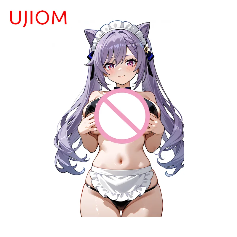 UJIOM Genshin Impact Seductive KeQing Wall Sticker Trendy Unique Eye Catching Decal Versatile Amusing Items Room Decor Poster