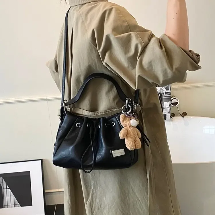 

Мягкая женская сумка Питерот большой вместимости, ранняя осень 2220, универсальная повседневная повседневная сумка на плечо, подмышки