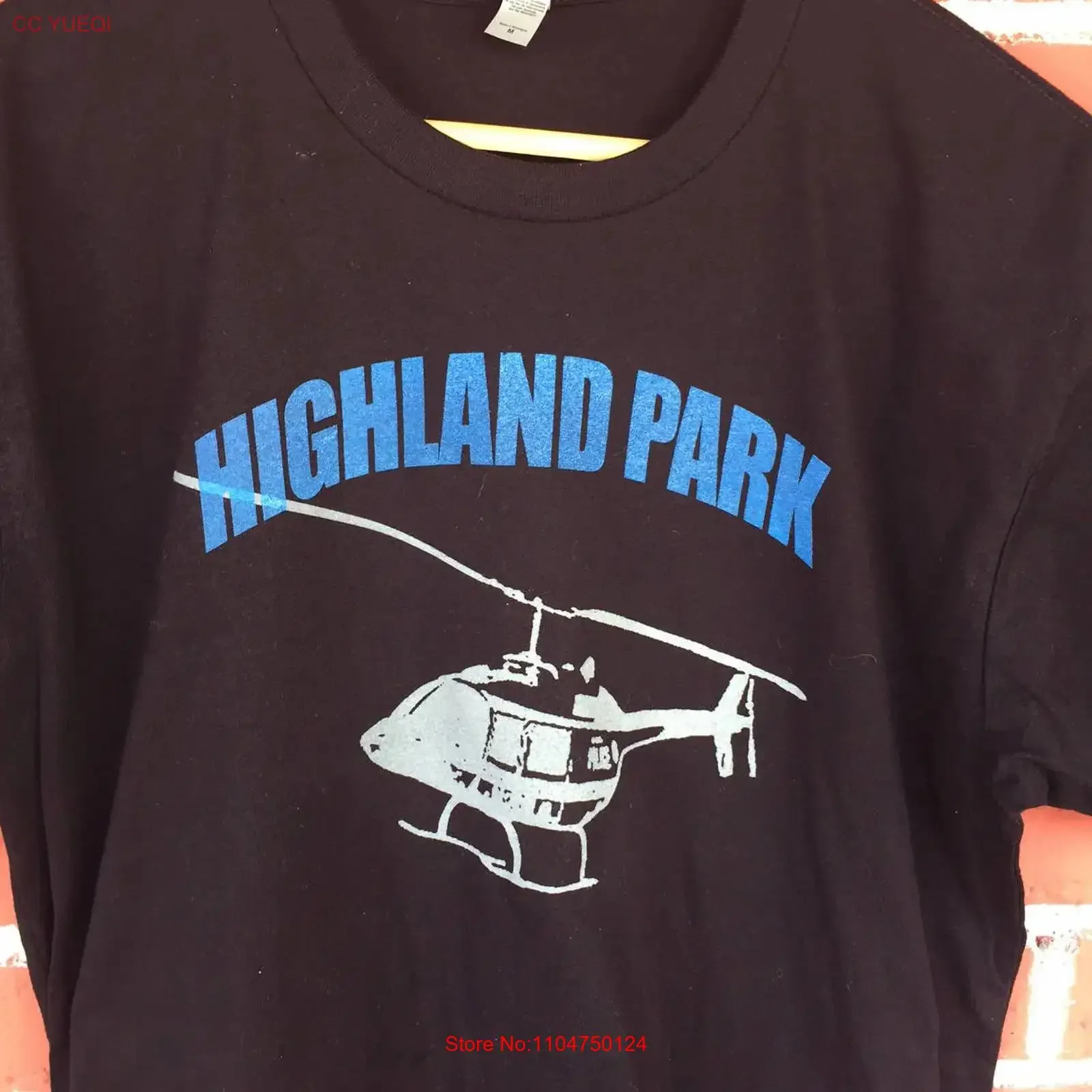 Camiseta Highland Park Helicopter Screen California Ghetto Bird LAPD vintage, estilo streetwear, ligeramente suave y transpirable