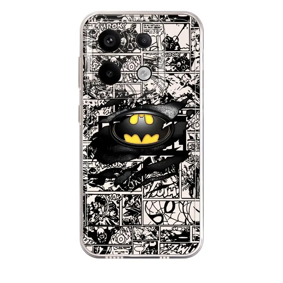 B-Batman Hero Logo جراب هاتف لشاومي Redmi 9 9A 9i 9C 9T 10 2022 10C 10A 12 12C 13 13C 14C A1 A2 Plus A3 حالات #2