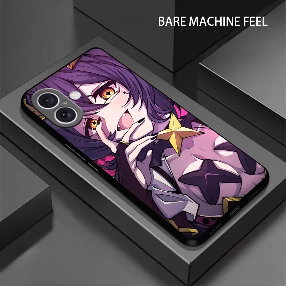 Hiiragi Utena Anime Phone Case For iPhone 16 15 14 13 12 11 X XR XS 8 Plus Mini Pro Max Soft black Shockproof Cover