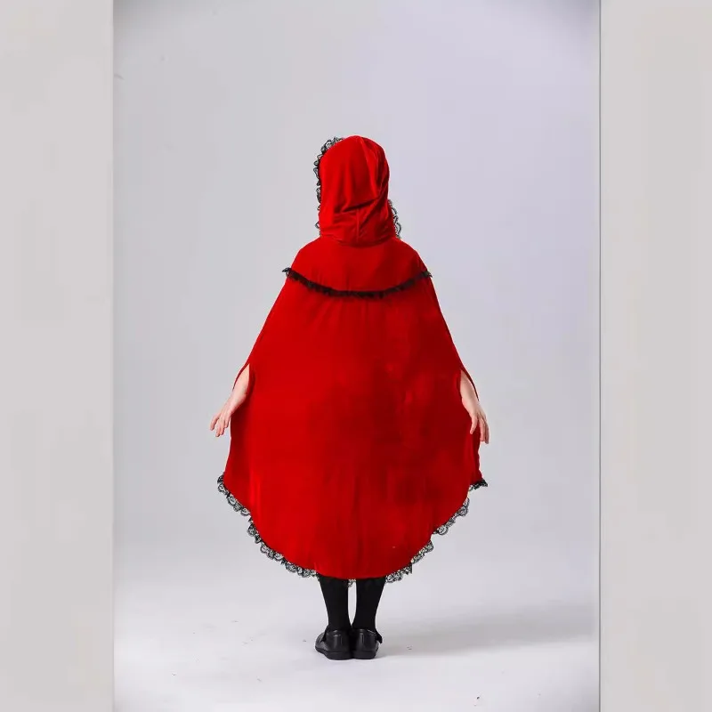Halloween Cosplay Costumes Children's Festivals Play Gothic Style Character Performance Costumes Little Red Riding Hood Costume