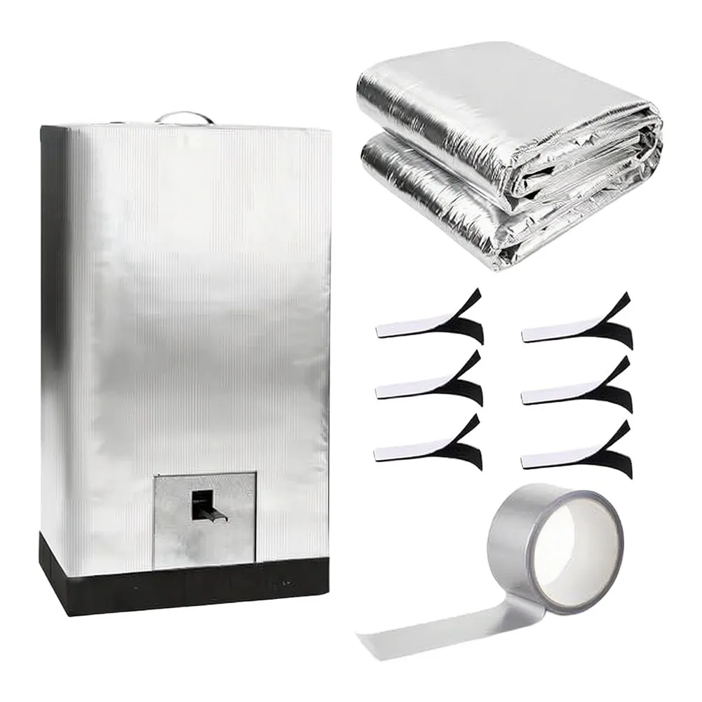 2-Pack Electric Insulation Blankets Heat Retention 6 Straps 5 Meter Aluminum Foil Tape Soft For Exterior No Shed Fibers