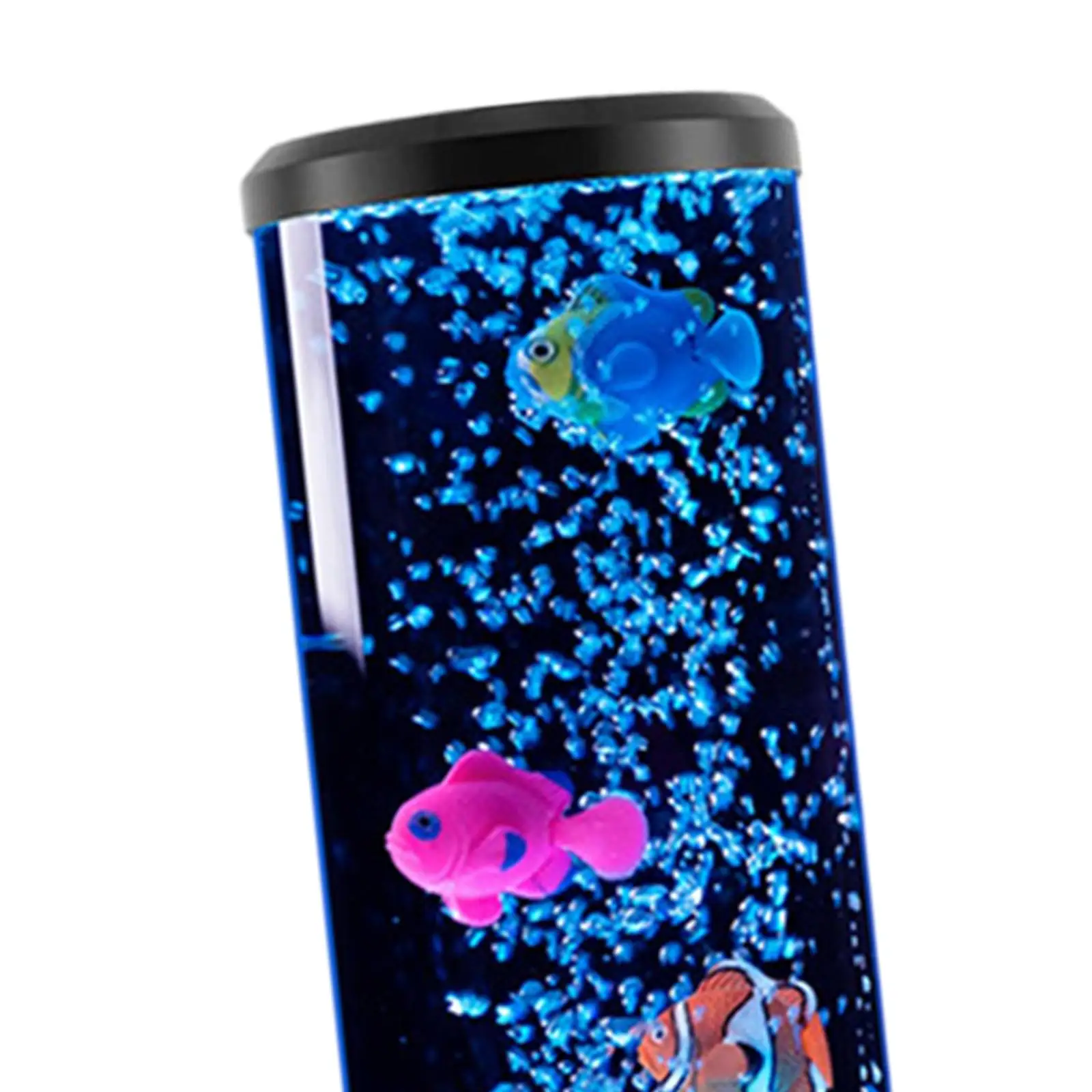 Bedside Night Light Color Changing LED Bubble Fish Lamp Remote Control Table Mood Lamp Floating Jellyfish Light for Home Office