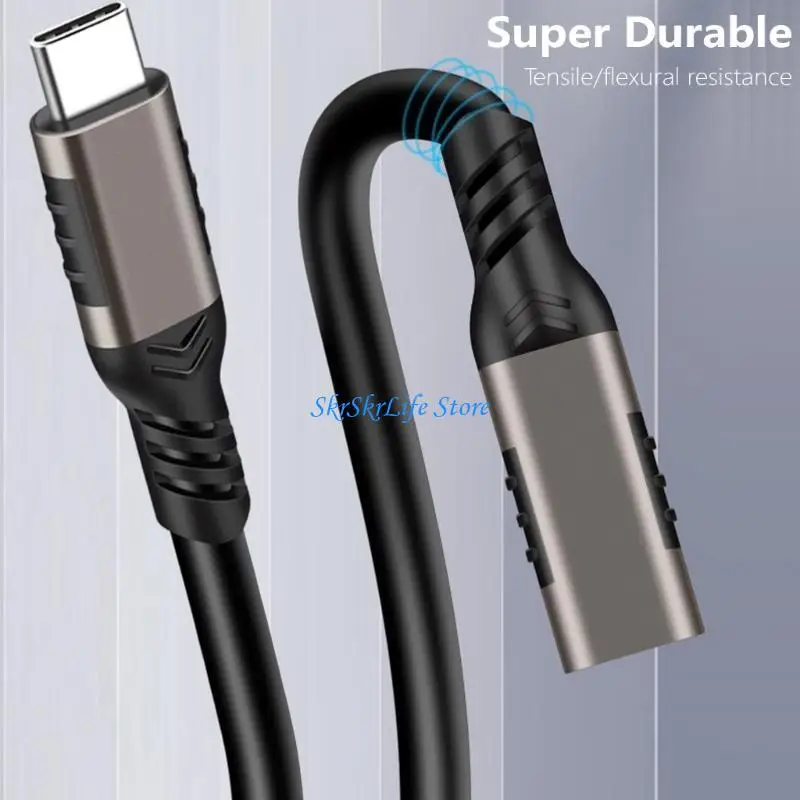 e65e USB typec to typec cable pd100w شحن سريع 5A شاحن سريع usb c cable