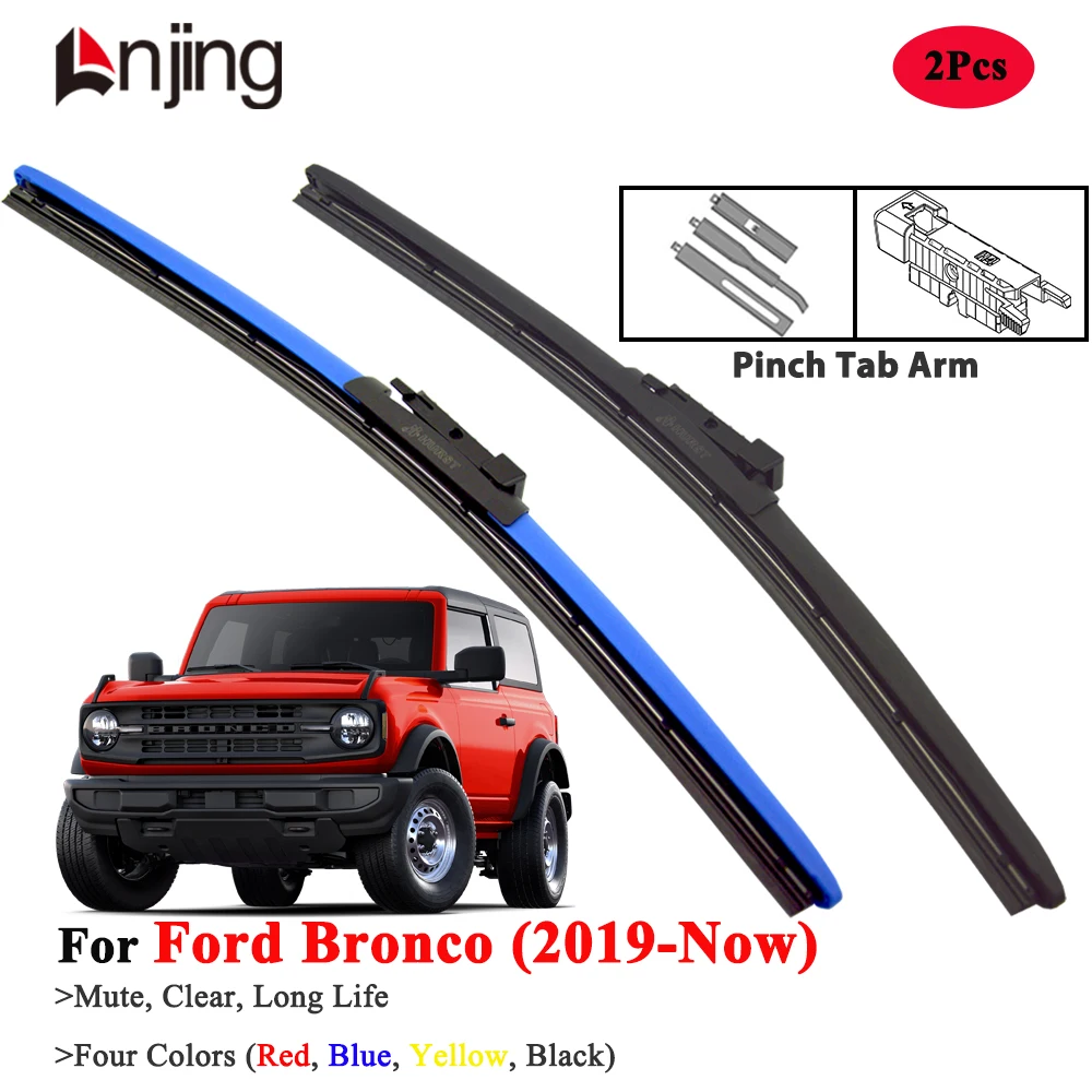 

LNJING Colorful Wiper Blades For Ford Bronco 2019-Now