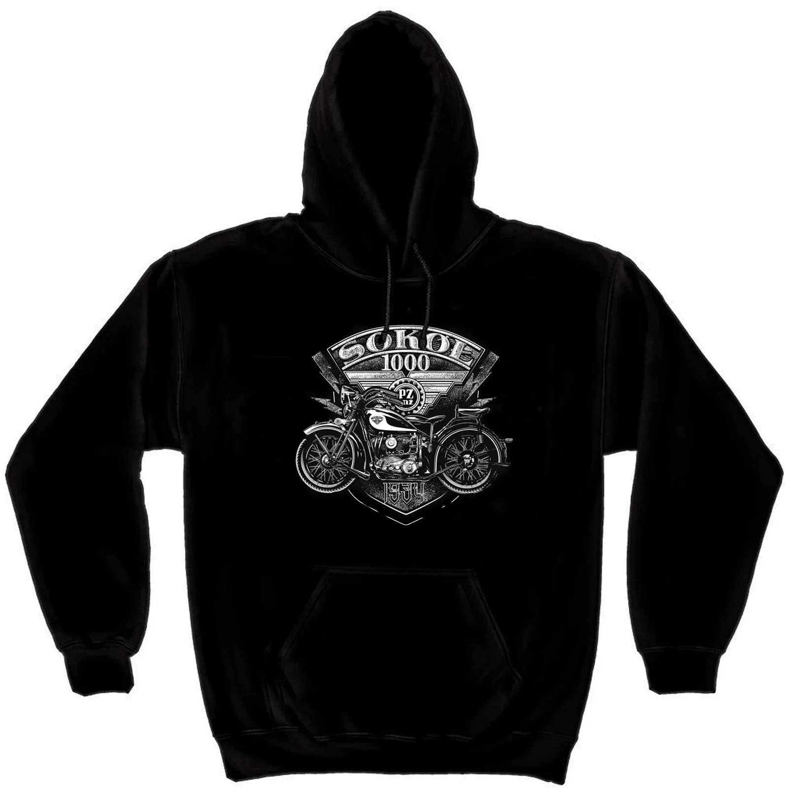 Sokół 1000 | Polish Heavy Military Motorcycle Pullover Hoodie New 100% Cotton Comfortable Casual Mens Sweatshirt Streetwear