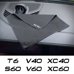 Car Wash Towel Cleaning Cloth Auto Accessories For Volvo XC90 XC60 C30 T6 S60 C70 XC40 V40 XC70 V70 V60 V50 S80 S40 AWD V90 S90