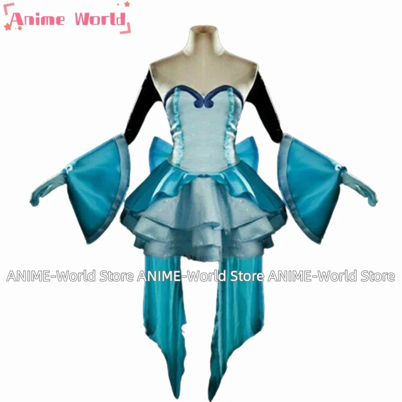 《Custom size》Mermaid Melody Pichi Pichi Pitch Hanon Hosho Cosplay Costume Dress Custom Wig