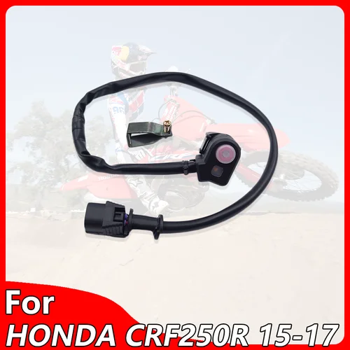 Conjunto de interruptor de parada de motor para motocicleta, para HONDA CRF250R 15-17 CRF450R 15-16, manillar de Motocross, apagado de encendido/apagado con botón de luz