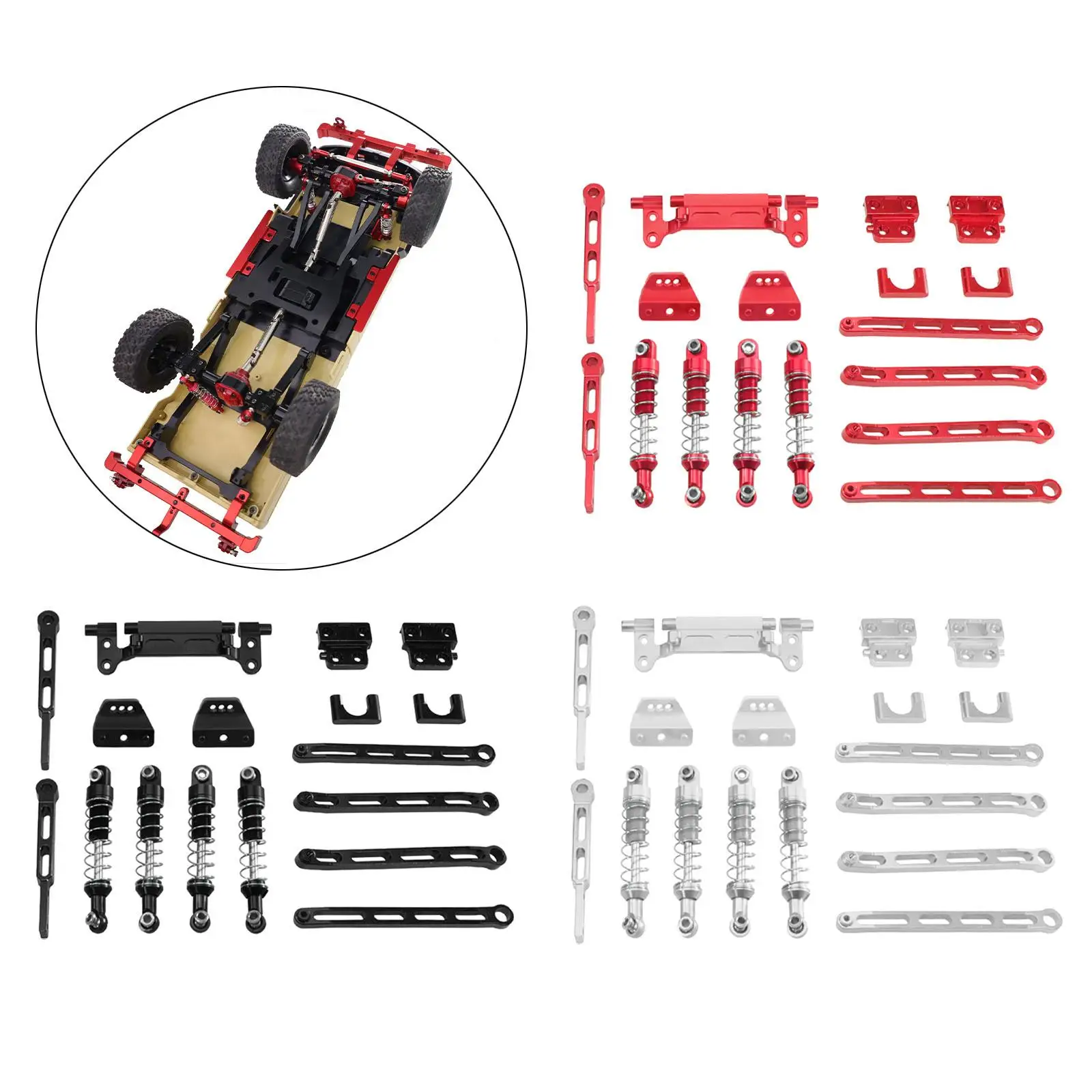 

1 12 Scale Rear Front Shock Mount Metal RC Shock Absorber for MN82T LC79 Off Road Car Replacement