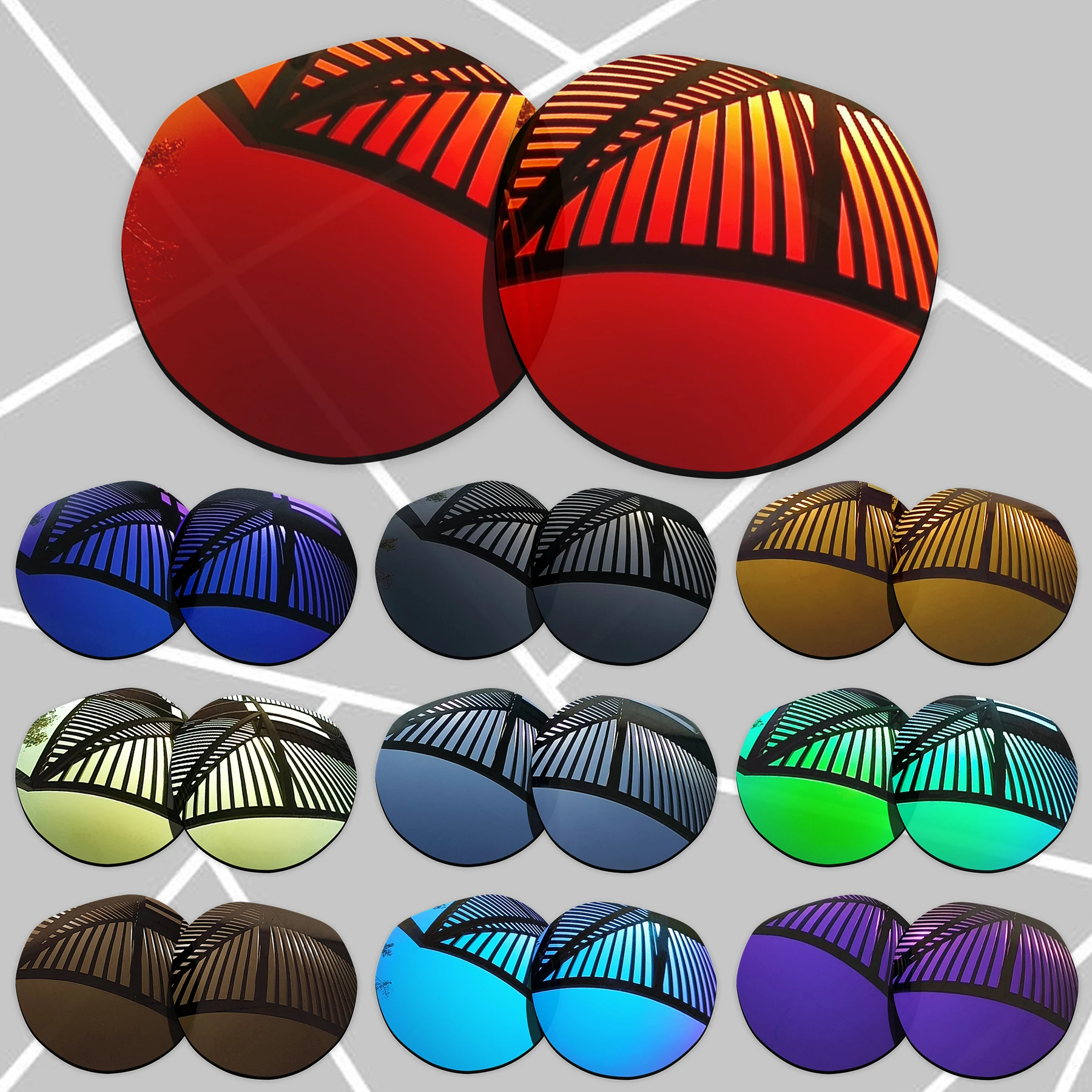 E.O.S Polarized Enhanced Replacement Lenses Compatible With COACH HC5116D-53 9331 53mm Sunglasses - Multiple Choice