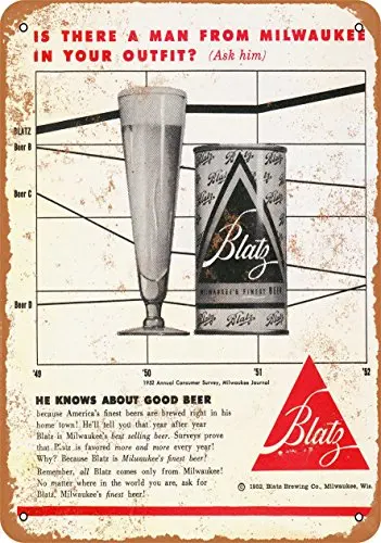 1pcs,Metal Sign - 1952 Blatz Beer - Vintage Look