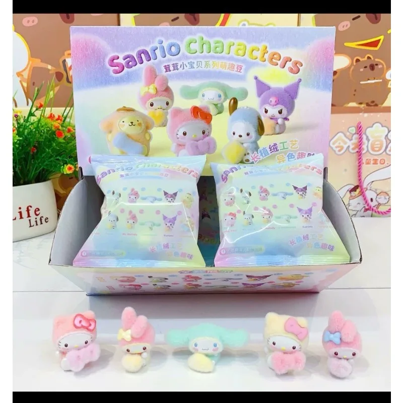 

Фигурка персонажей Sanrio Hello Kitty Kuromi Pochacco Wish Me Mell, плюшевые куклы-сюрпризы, игрушка в слепой коробке