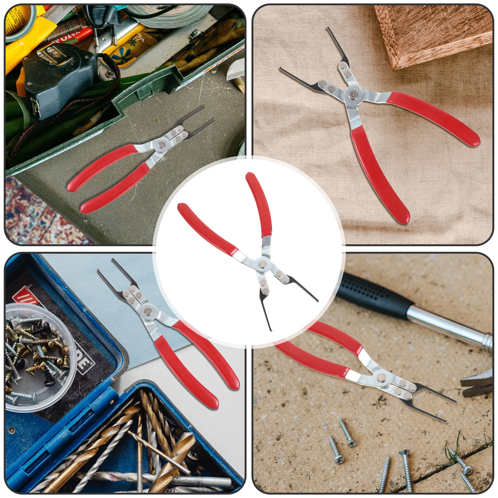 

Relay Removal Pliers Grey Metal Fuse Clamp Tool For Car Relay Cable Repair Portable Auto Maintenance Hand Tool