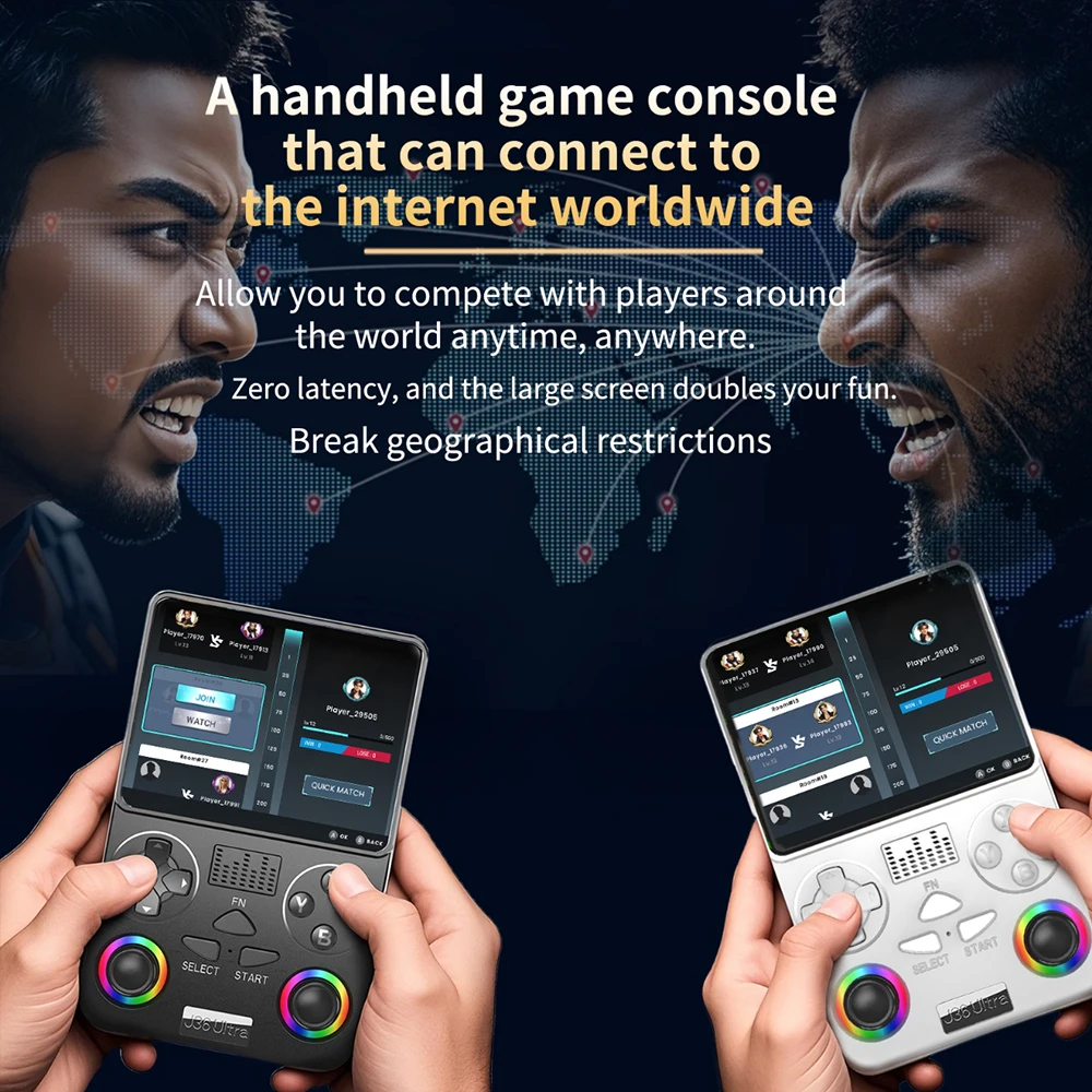 J36 Ultra Children Video Game Console Handheld WiFi Player Portable for Kids Boys Girls Retro Games