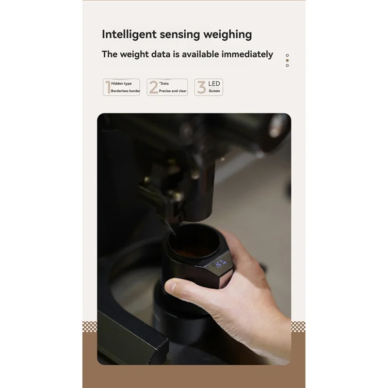B59B-0.1G مقياس وزن اسبريسو دقيق مقياس اسبريسو لعد وقياس طحونة القهوة وزن القهوة S