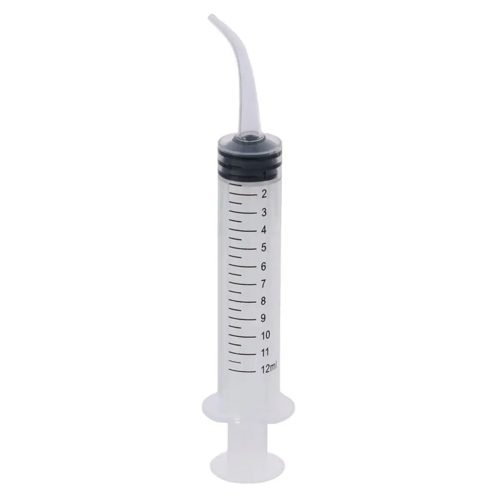 Jeringas sin aguja de plástico líquido transparente, herramientas de jeringa de medición, laboratorio científico y dispensación, 12 ml