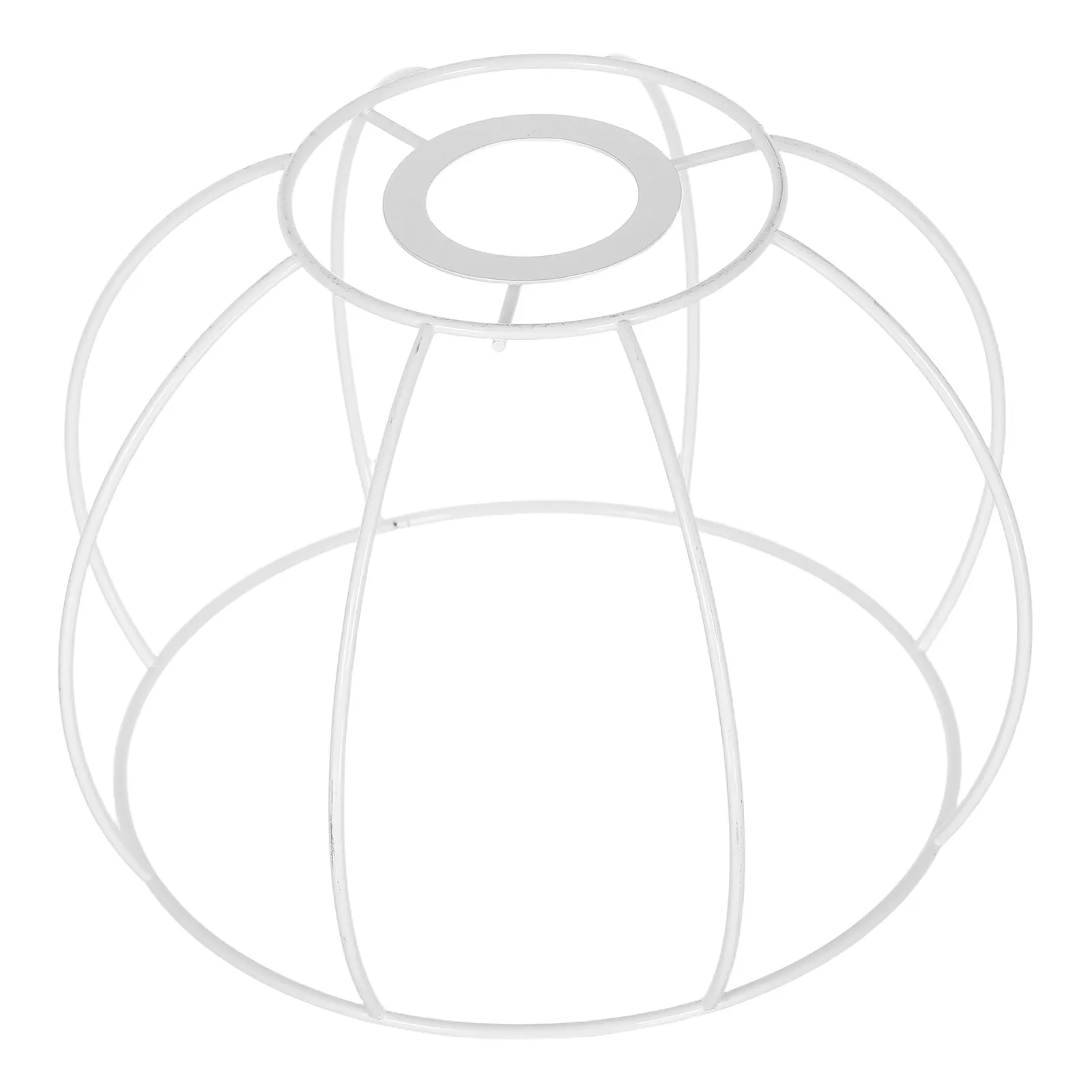

Iron Lamp Cage for Table and Pendant Lights Metal Lampshade Frame DIY Wire Shade for Bedroom Living Room Dining Area