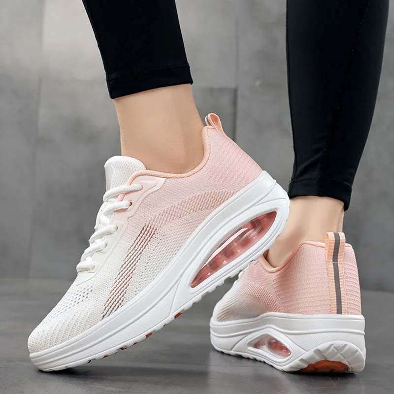 Woman Dance Sneakers Street Dance Jazz Thick Soled Outdoor Walking Vulcanized Shoes Platform Sneaker Modern Ballroom Dance Shoes