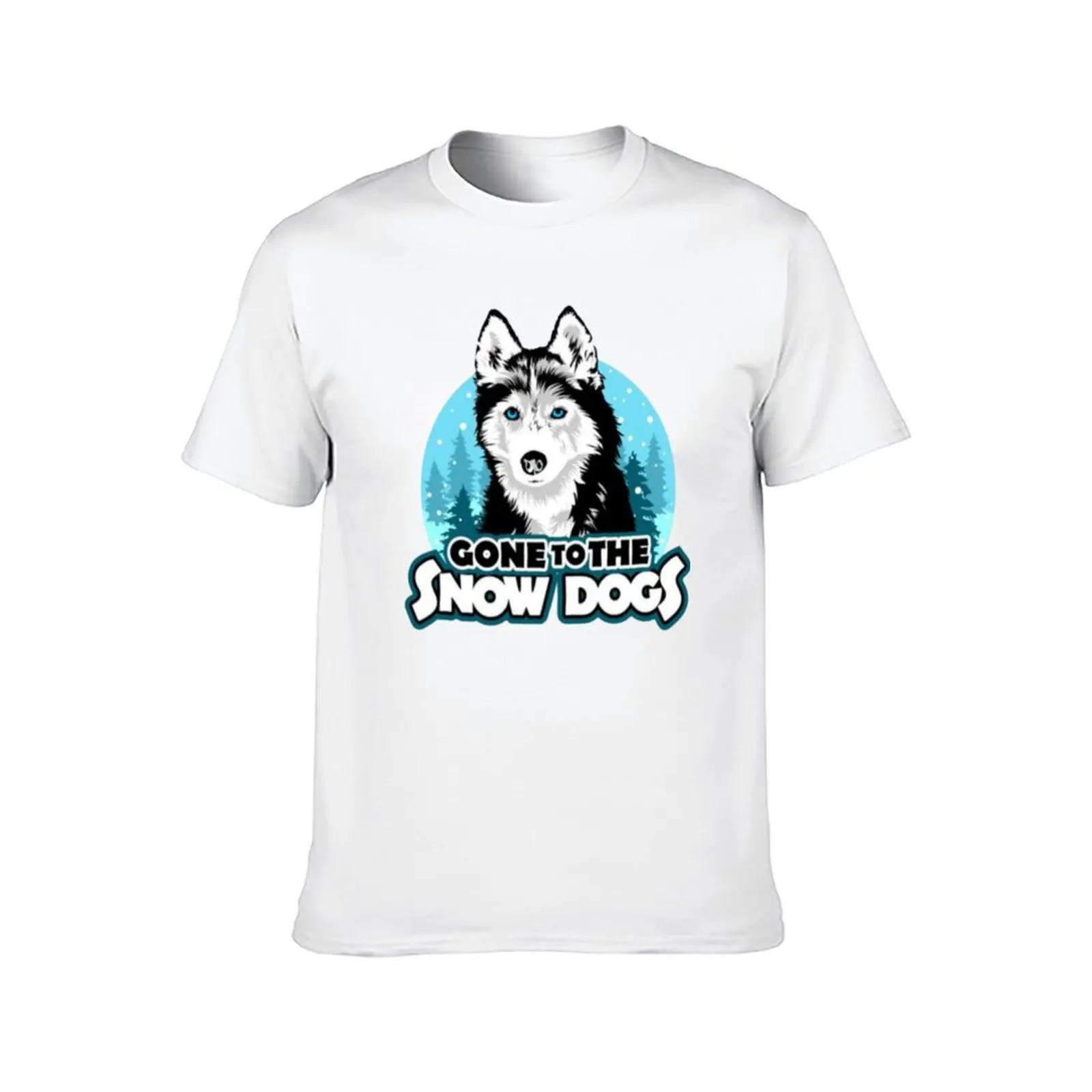 تي شيرت Gone to The Snow Dogs تي شيرت رجالي مصمم برسوم جرافيك تي شيرت