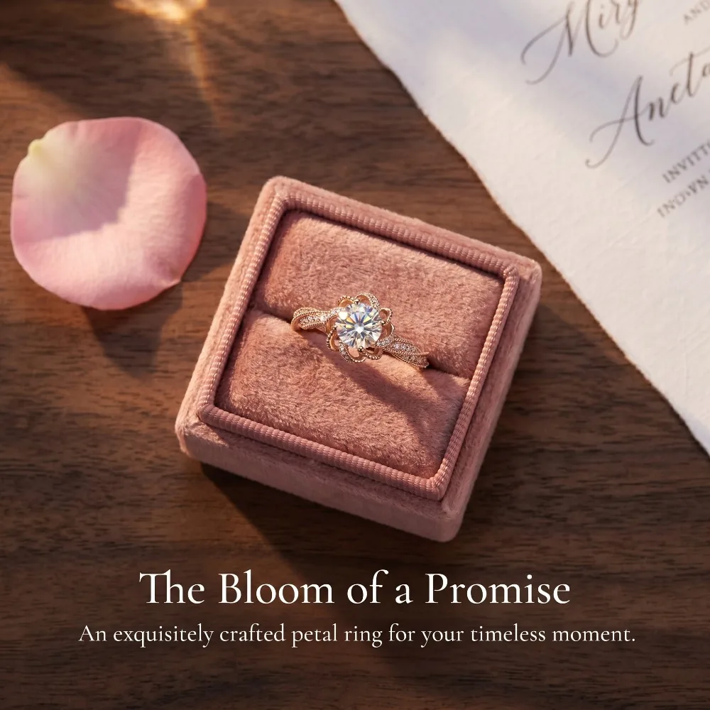 Fashionable Office Lady 925 Sterling Silver Best-selling New Product Moissanite Full-Diamond Open-Clasp Ring for Women