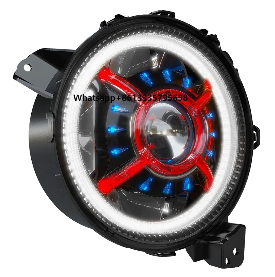 

Fit for Jeep Wrangler JL 2018 2019 2020 2021 2022 2023 Gladiator JT Led Headlight DOT SAE for Jeep JL JT