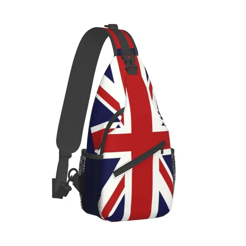 Union Jack Vlag Van De Uk Sling Borst Tas Custom Schouder Crossbody Rugzak Voor Mannen Reizen Wandelen Dagrugzak