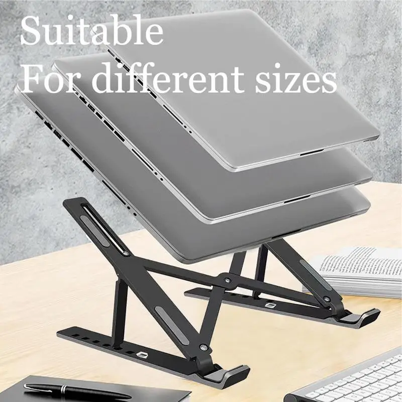 Portable Laptop Stand Foldable ABS Notebook Stand Support Height Adjustable Laptop Riser Holder for Macbook Computer Accessories