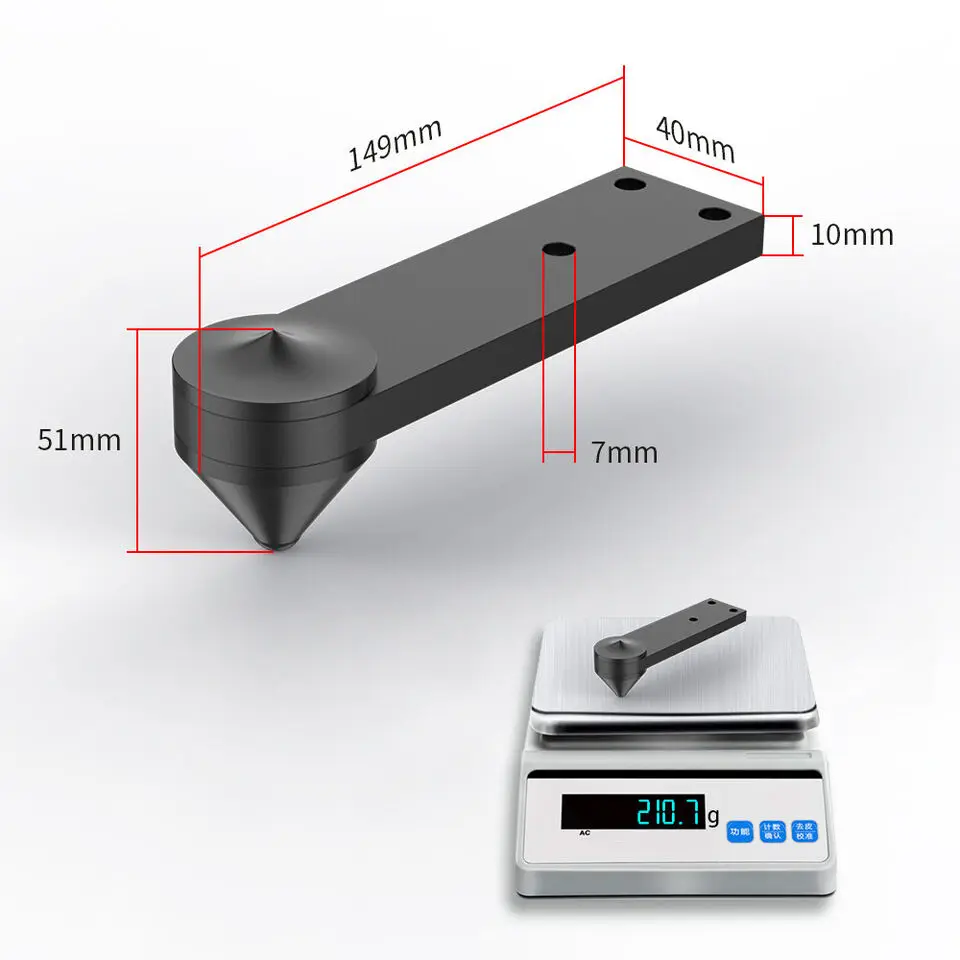 Imagem -02 - Alumínio Hifi Speaker Spike Pad Almofada de Absorção de Choque Isolamento Stand Pés Nail Bracket Stud Non-slip Stud Sp150 39 mm Pcs