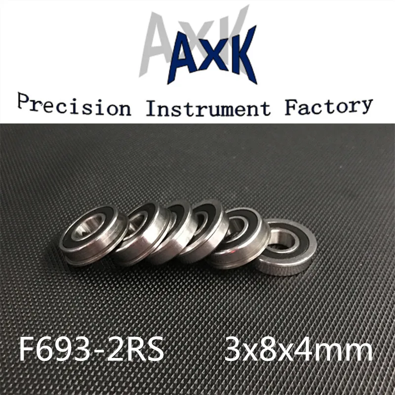 

Limited Rushed F693-2rs Bearing 3x8x4mm ( 10 Pcs ) Abec-1 Miniature Flanged F693rs Ball Bearings Rf-830dd