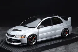 IG 1:18 Lancer Evolution IX CT9A TE37 Silver JDM Simulation Limited Edition Resin Metal Static Car Model Toy Gift