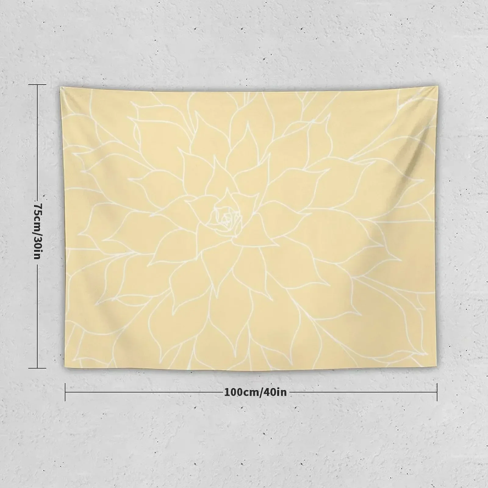 Yellow Succulent Tapestry Cute Room Decor Room Decoration Accessories Tapestry