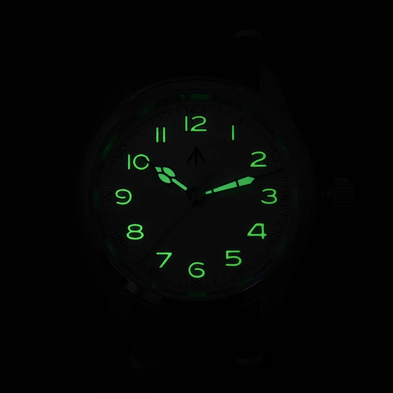 Militado ml08 38mm relógio de quartzo militar vh31 movimento duplo