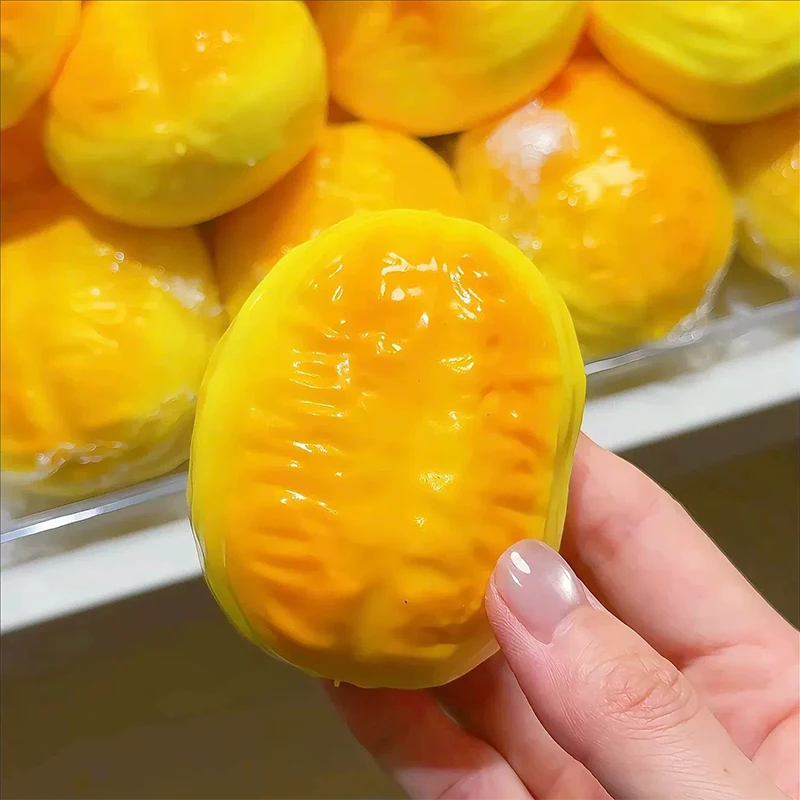 Crunchy Squishy Oil Cake Crispy Sound Squeeze Toy Round Blocks Filled Stress Relief Fidget Toy ASMR Sensory Decompression Gifts