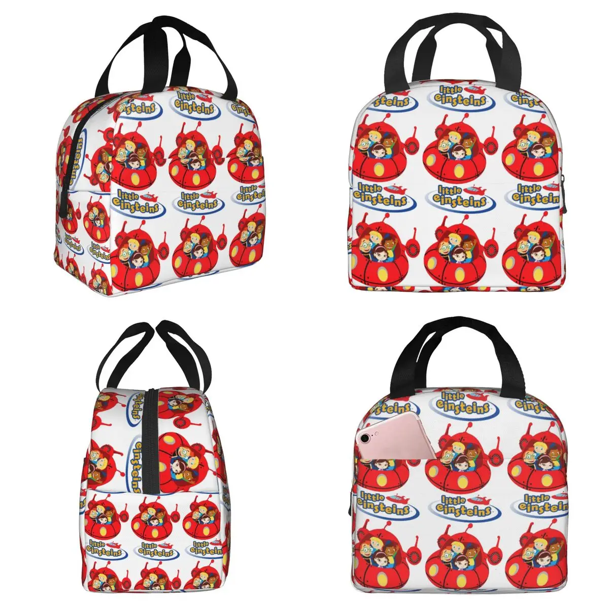 

Одежда Little Einsteins, изолированная сумка для обеда Little Einsteins Ca для детей, школьная термосумка-холодильник для еды, сумка-тоут для ланчей