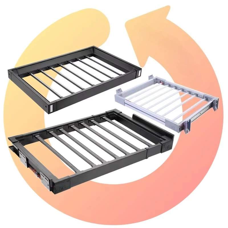 

Invisible Clothes Hanger Basket Washing Machine Top Mount Drawer Style Balcony Pants Trousers Storage Drawer Slides