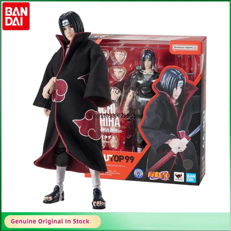 

Bandai Original S.H.Figuarts NARUTO Itachi Uchiha NARUTO99 Action Figures Active Joints Model Desktop Decoration Gift