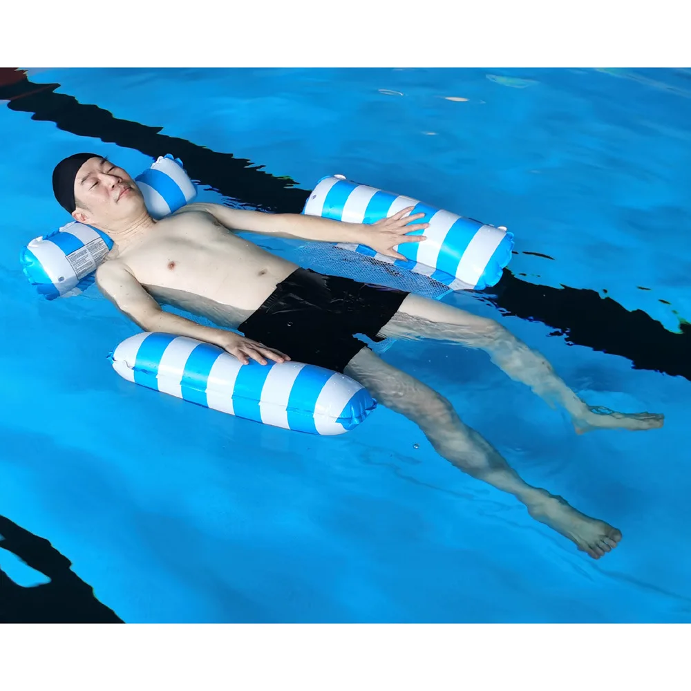 Wasserhängematte, Liegestuhl, aufblasbar, schwimmend, Schwimmmatratze, Meer, Schwimmring, Pool, Party, Spielzeug, Lounge-Bett zum Schwimmen – Detail 3