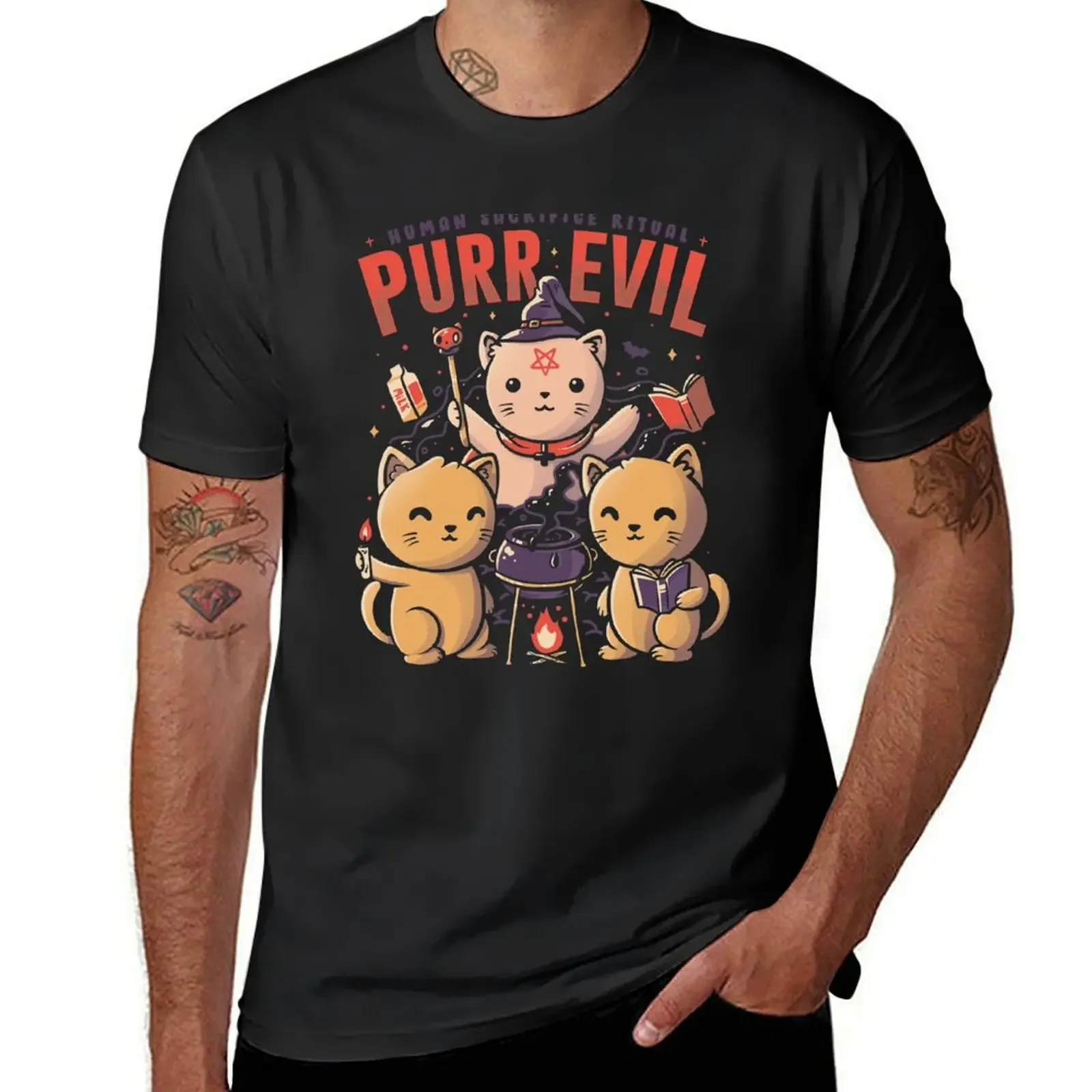 

Purr Evil T-Shirt designer shirts Louboutins fitted t shirts for men