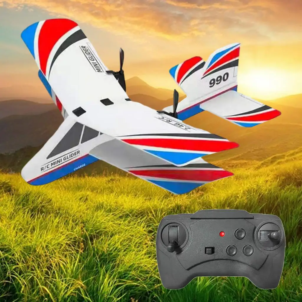 RC Plane Glider DIY EPP Foam RC Airplanes Remote Control Toy Kids Gift Boy Aviation Flight Model for Beginner