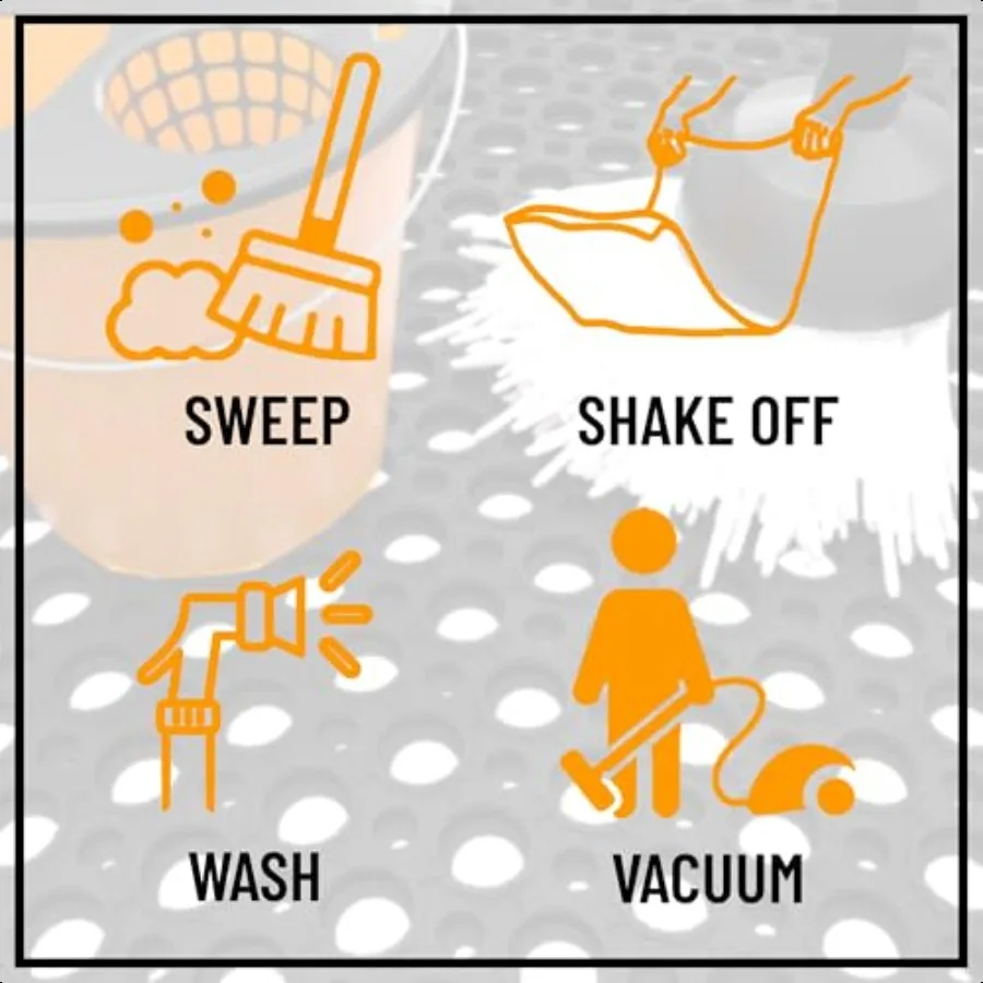 Heavy Duty Rubber Floor Mat NonSlip Waterproof Easy to Clean AntiFatigue Mat for Commercial Kitchens Restaurants Workshops Oil