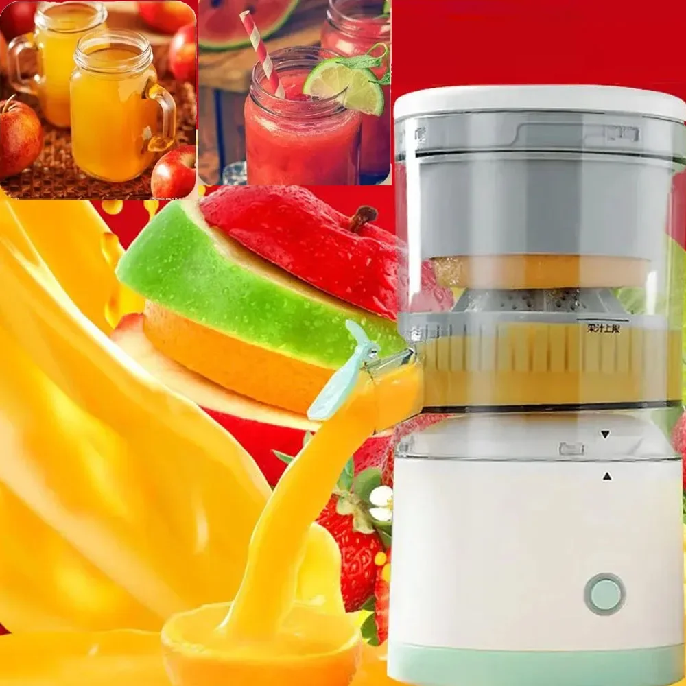 Portable USB Automatic Juicer multifunctional electric juicer Ice Cream Smiley Lemon Juice, USB Recycle Bottle Jui