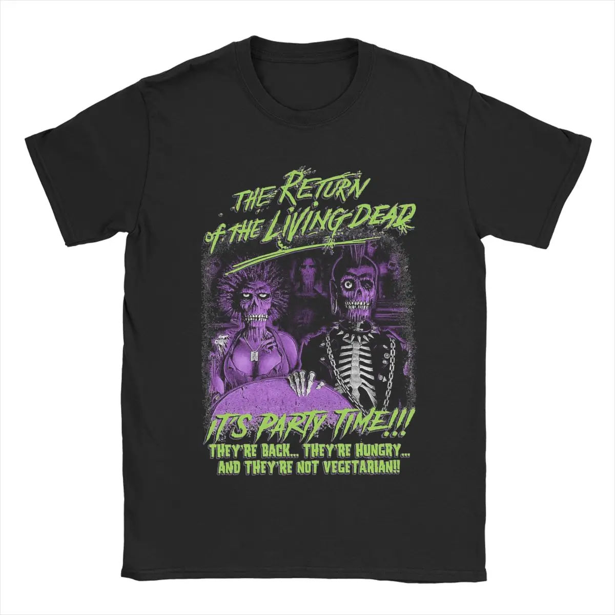 The Return Of The Living Dead Men T Shirts Humorous Tees Short Sleeve Crewneck T-Shirts Cotton 6XL Clothes