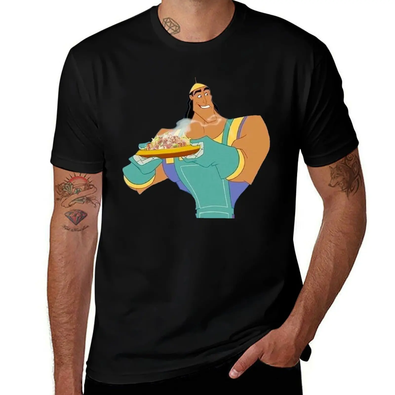 Kronk Has Spaghetti T-Shirt Breathable Workout Short Sleeve Top T-Shirt