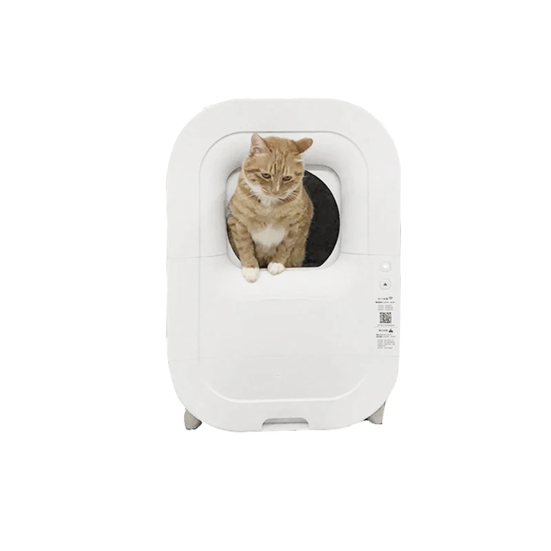 Intelligent automatic self-cleaning Cat Toilet Luxury Enclosed Large space Quiet Safe Cat Litter Box With Deodorization