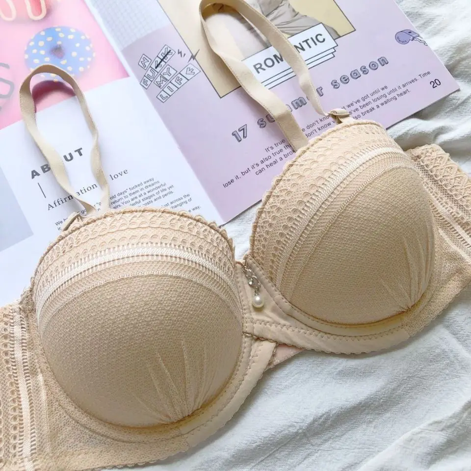 Bra cover, round cup shaped underwear, large chest, full cup, top support, breathable, thin top, thick bottom, anti sagging